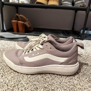 Vans Women's Taupe and Cream Sneakers